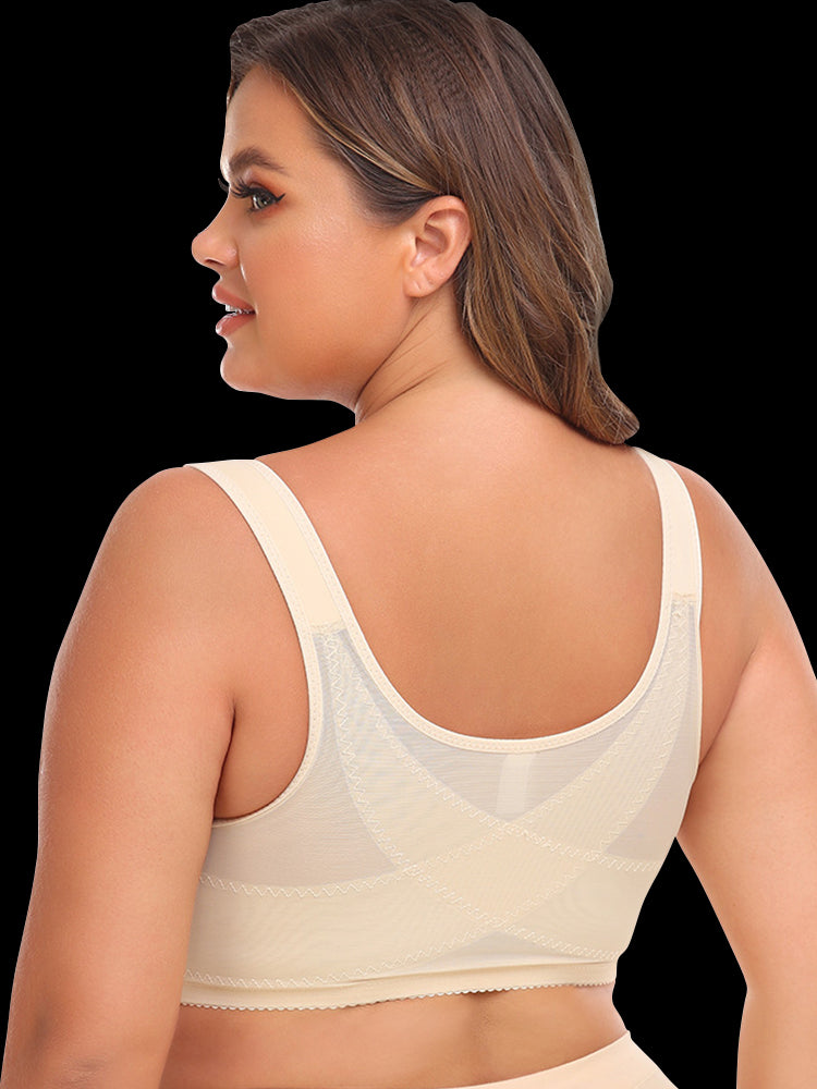 Vest Shaper Side Support Front Closure Bras