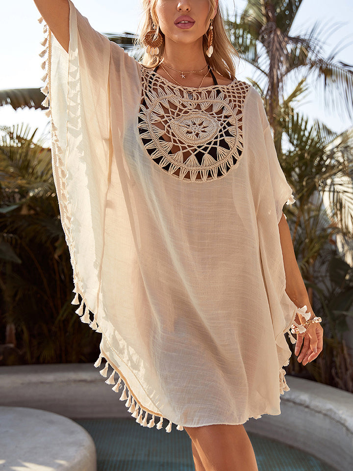 Women's Hollow Out Tassel Bathing Suit Bikini Stylish Beach Cover ups
