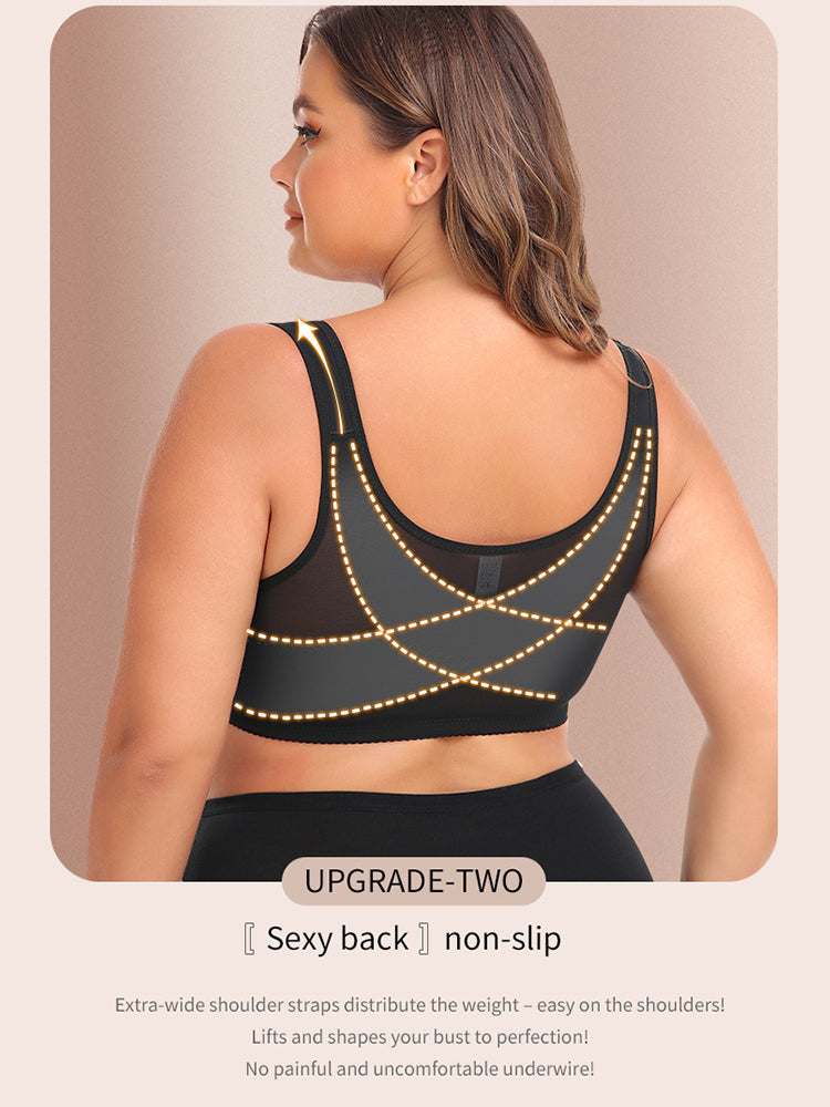 Vest Shaper Side Support Front Closure Bras