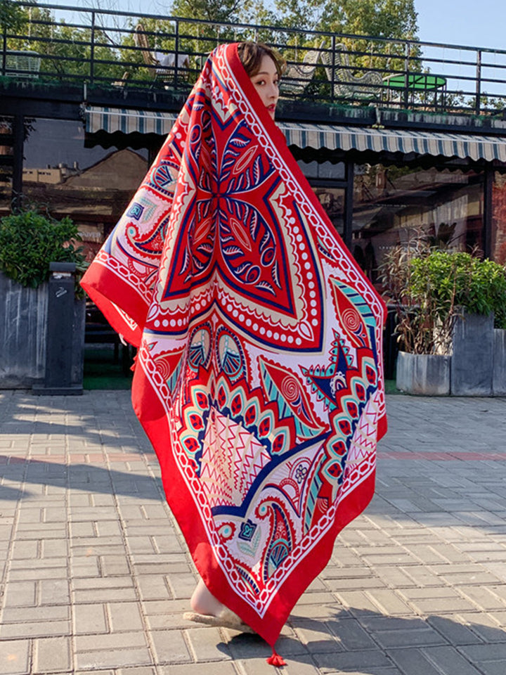 Multi Print Beach Sun Protection Cover Beach Towel