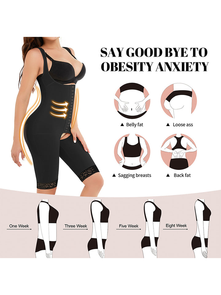 Hook Open Crotch Underbust shaper Bodysuit