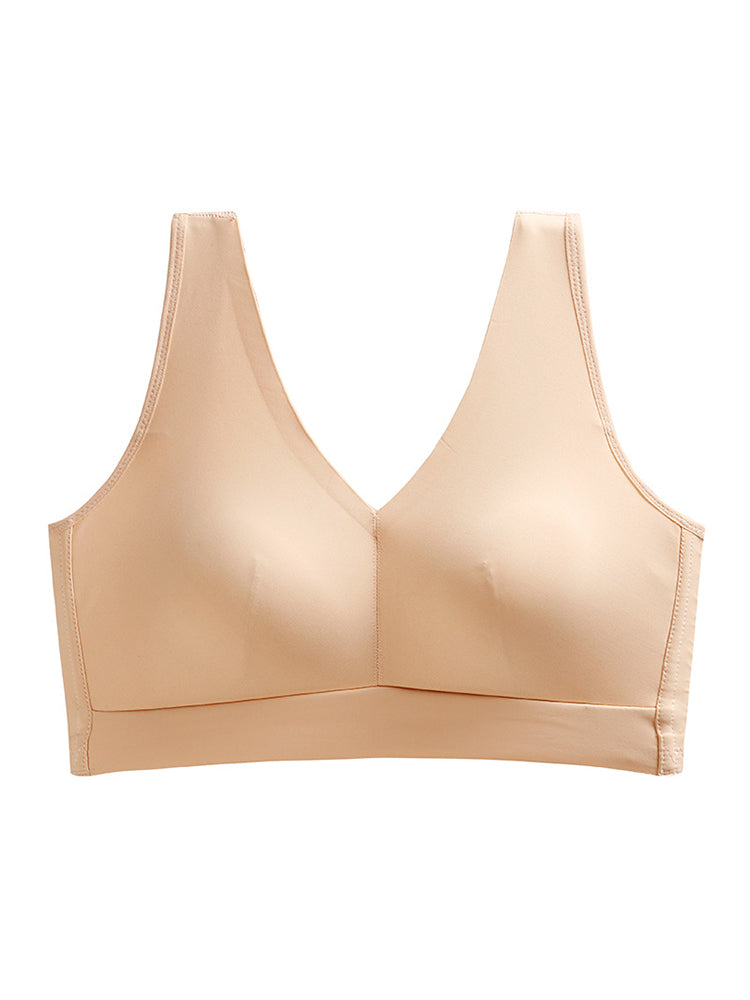 Comfort Wireless Seamless Lounge Bra with Removable Pads