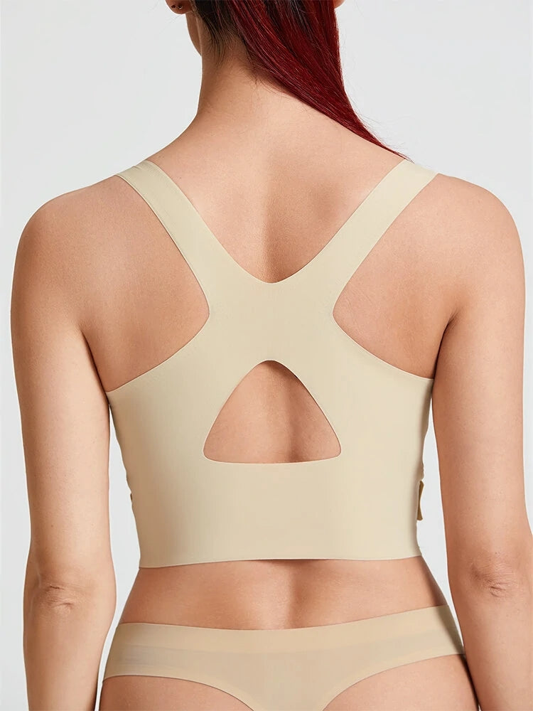 Front Closure Seamless Sports Wireless Bras