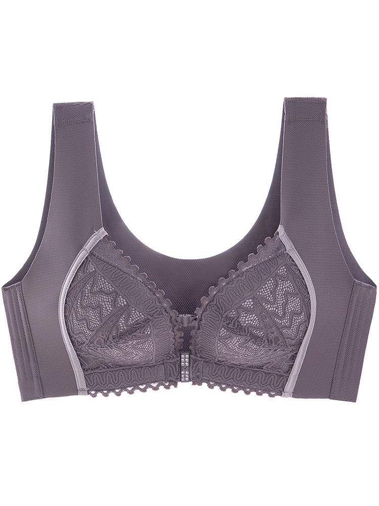 Front Closure Push Up Minimizer Bras