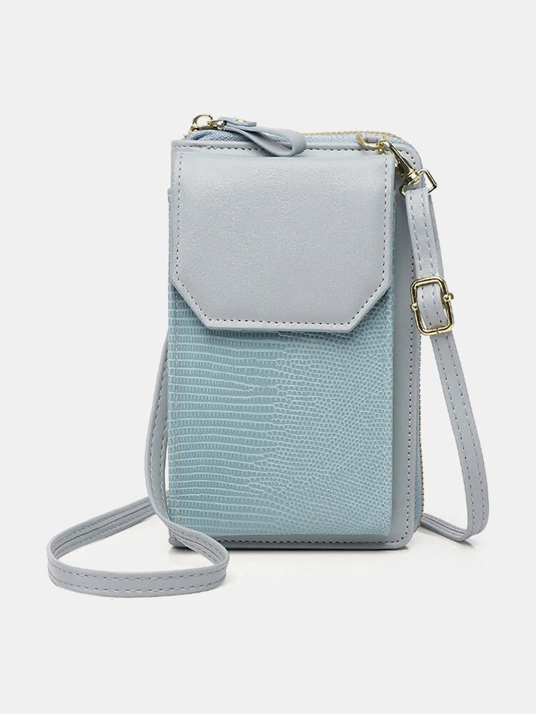 Women's Casual Multi-function Phone PU Crossbody Bag