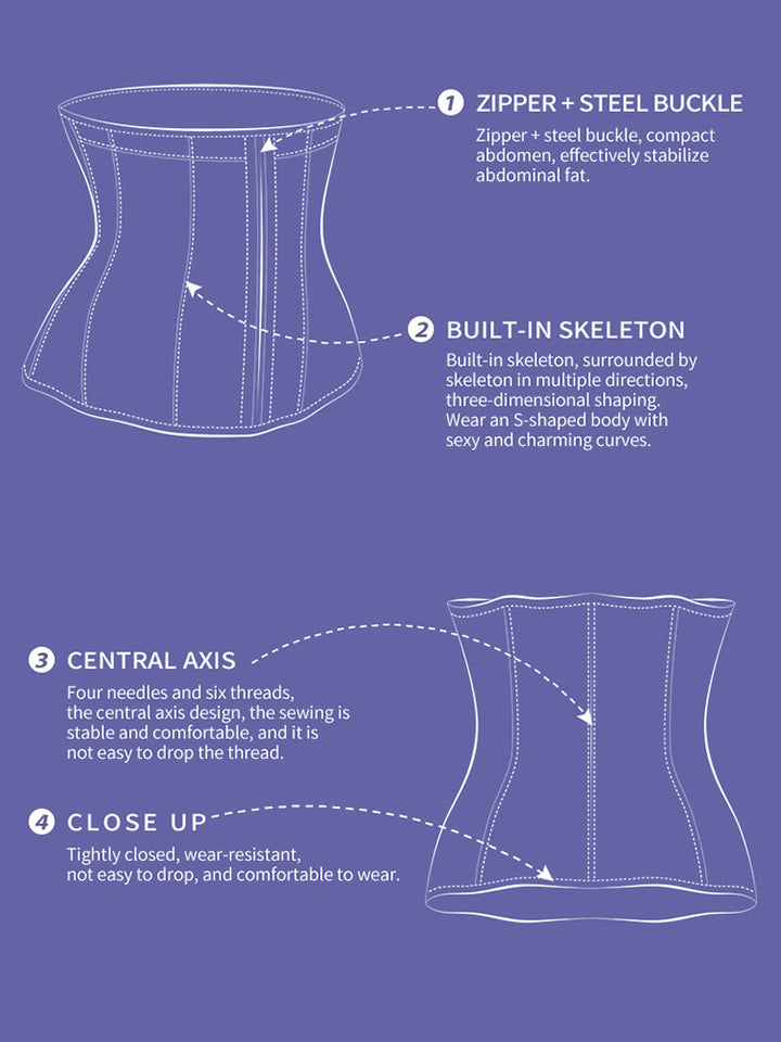 Boned Tummy Control Waist Shaper Waist Trainers