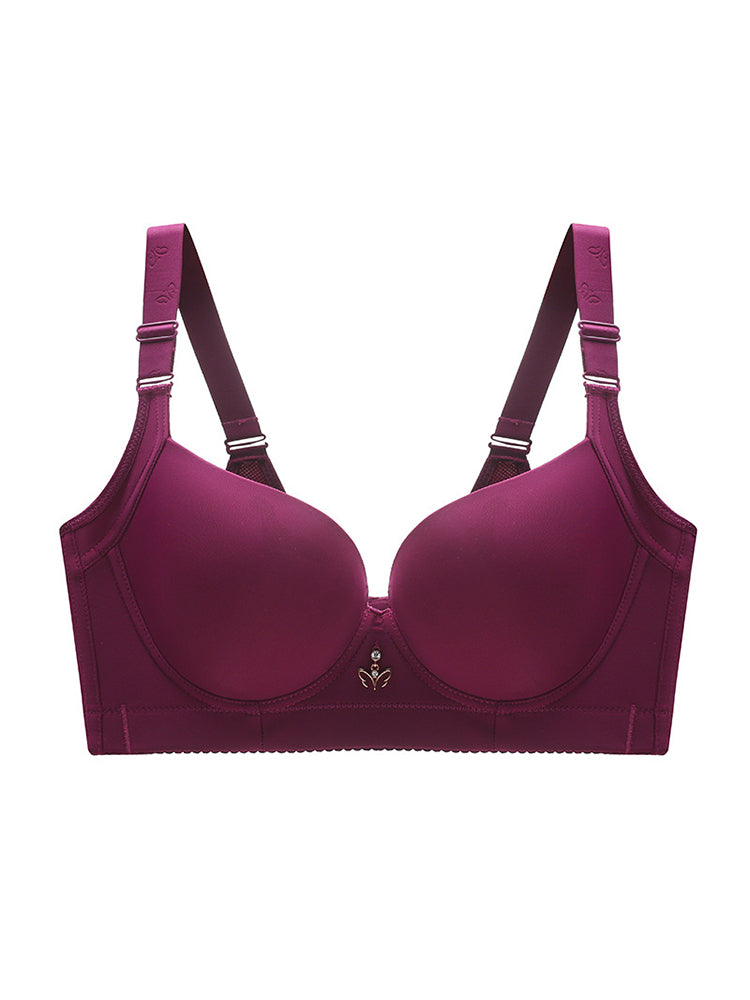 Seamless Push Up Wireless Side Support Bra