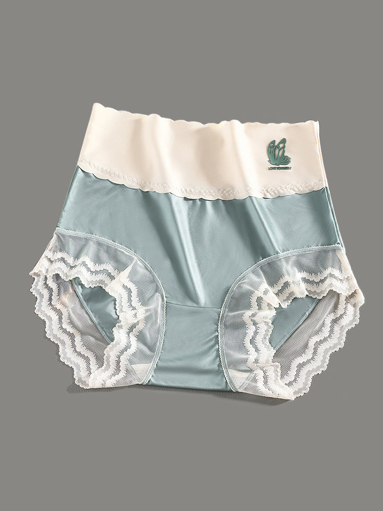 4-Pack High Waist Thin Breathable Antibacterial Panties