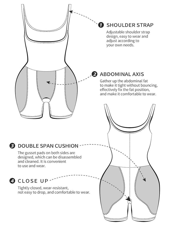 Removable Sponge Pad Tummy Control Enhancer Shaper