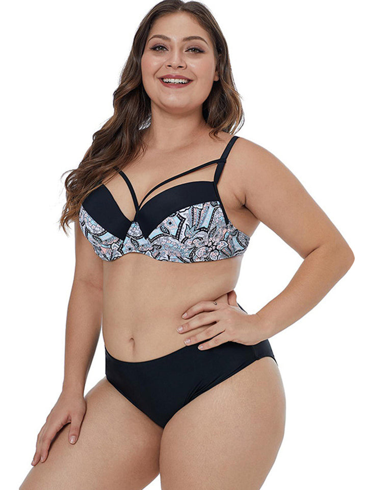 Women's Two Piece Plus Size Polka Dot Bikini