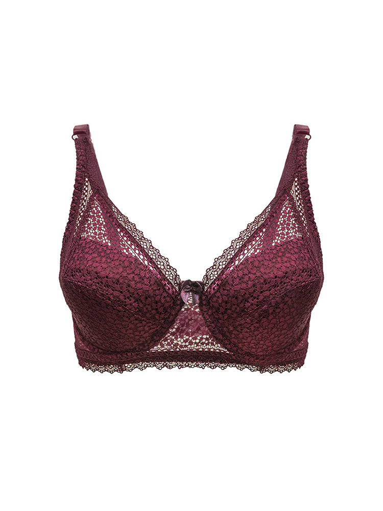 Women's Romantic Cutout U-back Underwire Bra