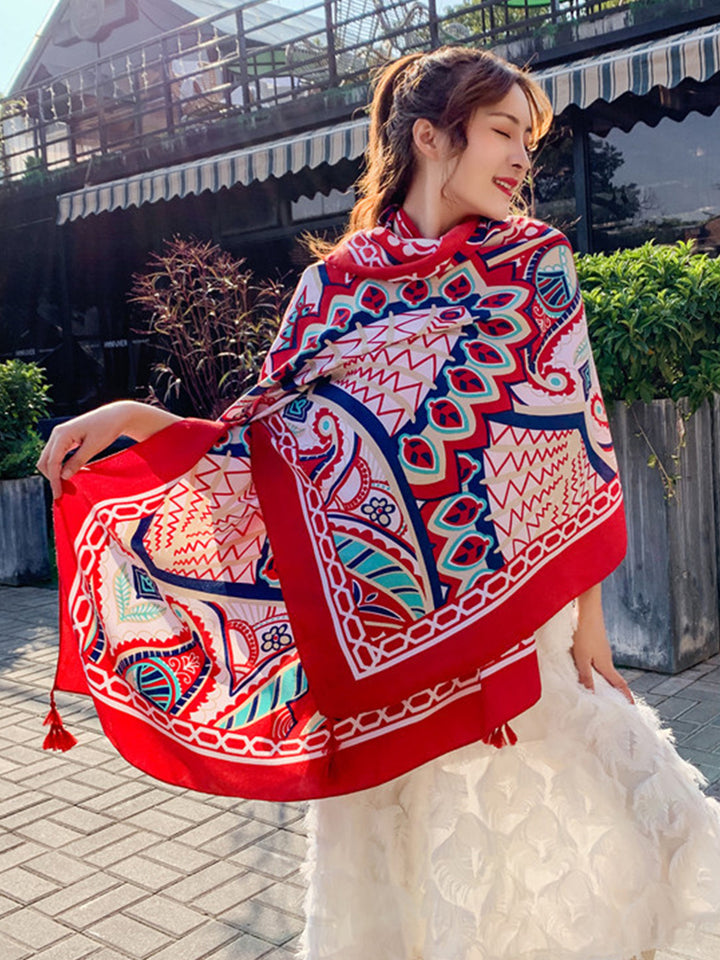 Multi Print Beach Sun Protection Cover Beach Towel