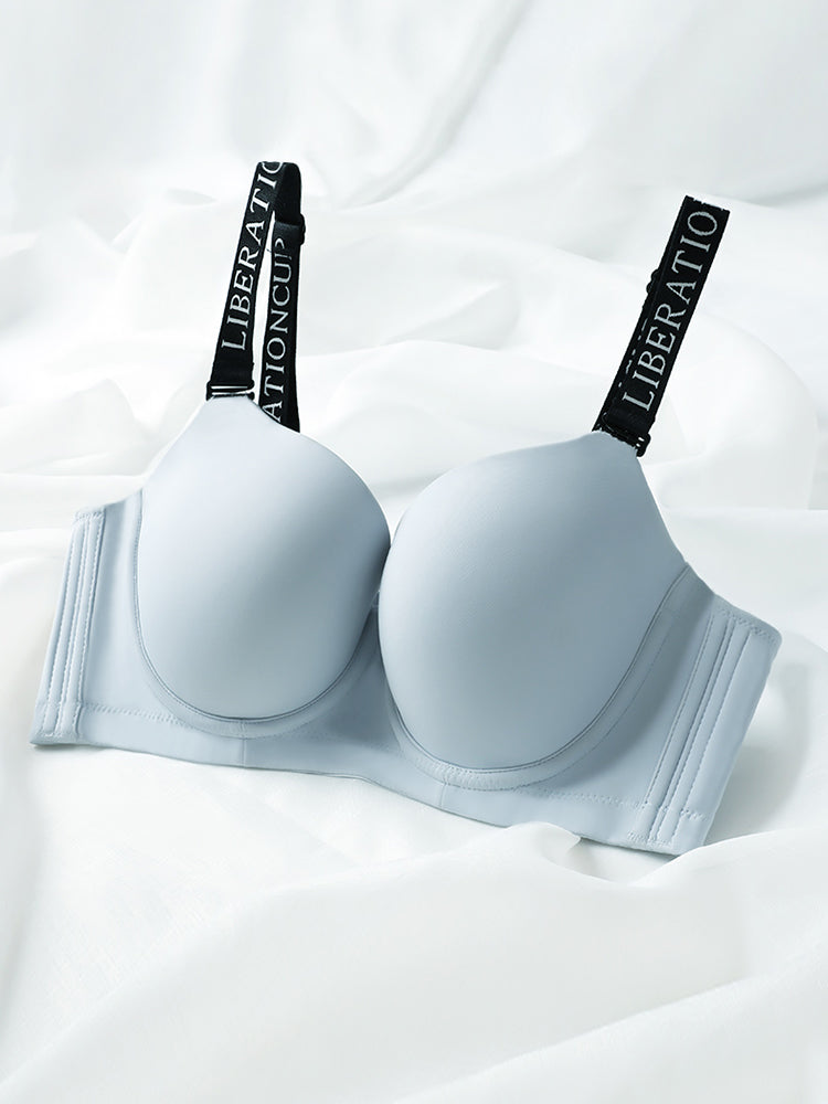 Solid Color Super Push Up Underwire Bras
