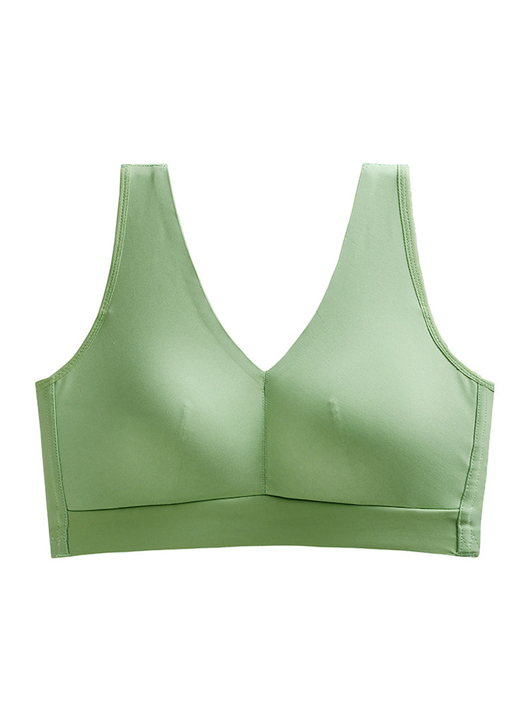 Comfort Wireless Seamless Lounge Bra with Removable Pads