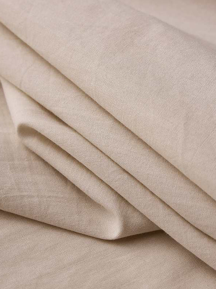 Solid Color Casual Long Sleeve Cotton Shirt Dresses
