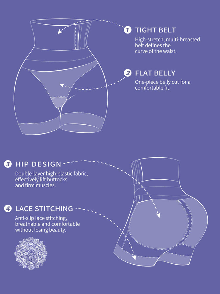 Adjustable Waist Band Tummy Control Shapewear
