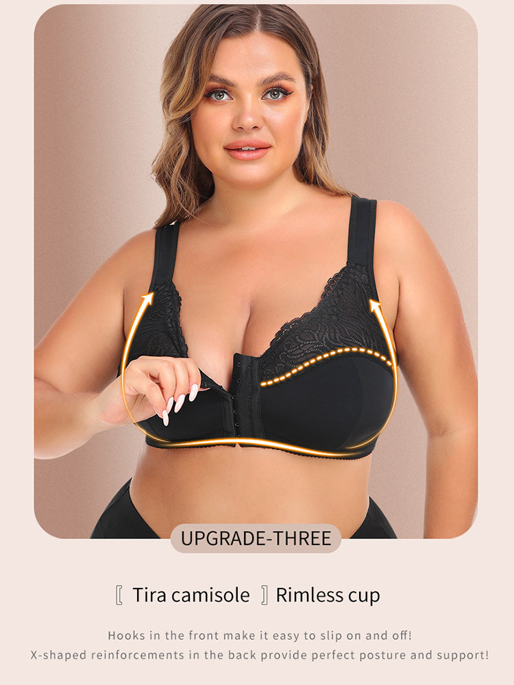 Vest Shaper Side Support Front Closure Bras