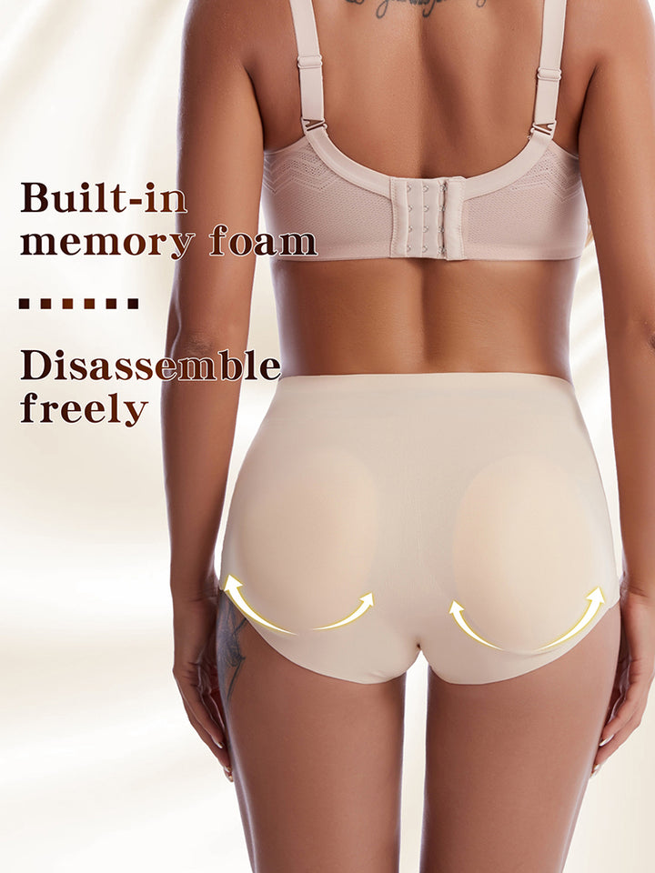 Women Seamless Butt Enhancer Padded Panties