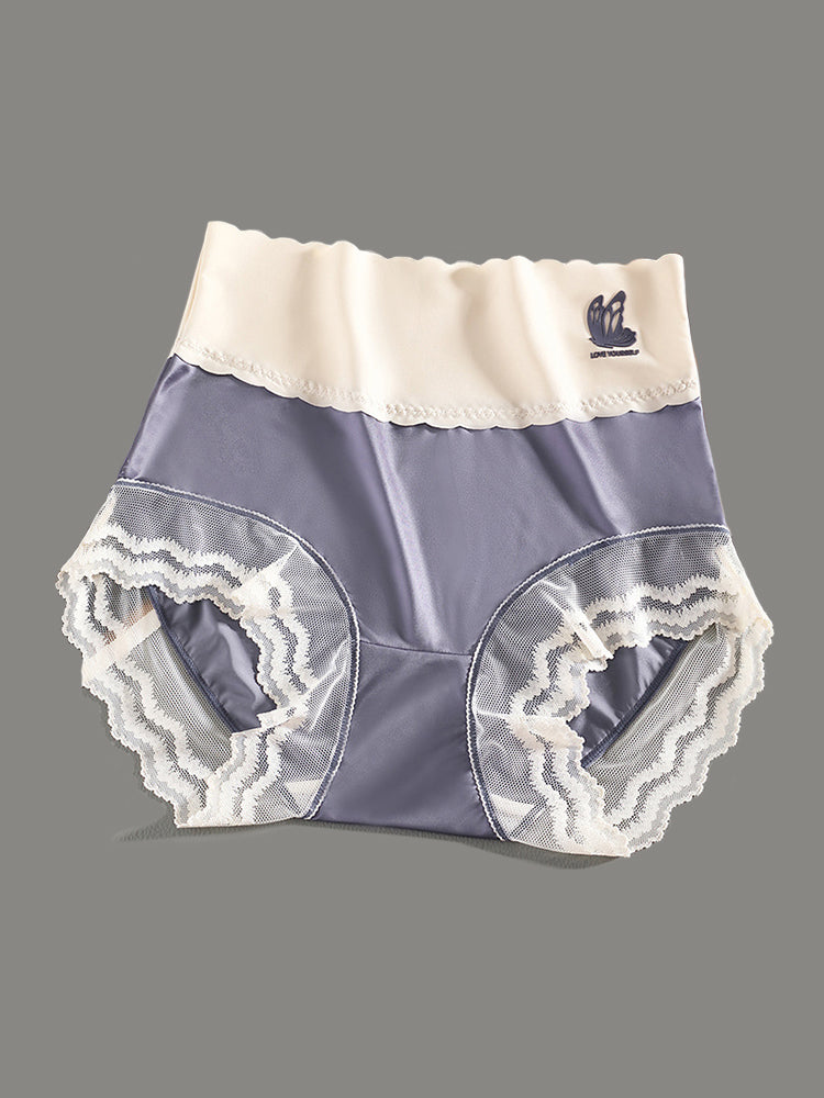 4-Pack High Waist Thin Breathable Antibacterial Panties