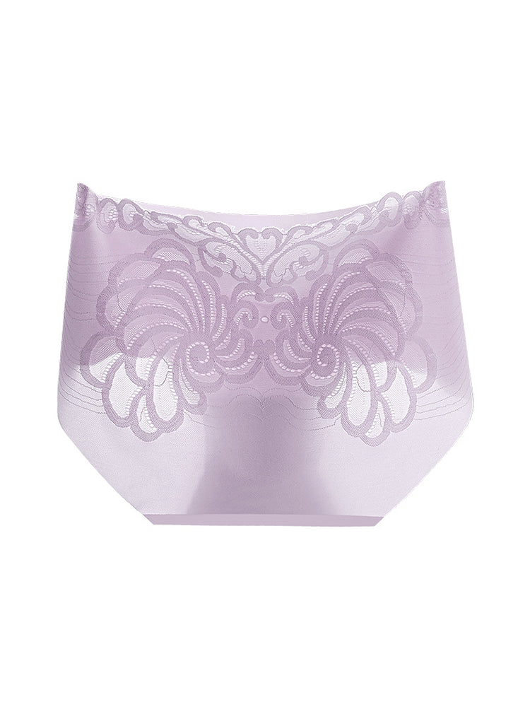 Breathable Hollow Angel Wings Lace Seamless Panties