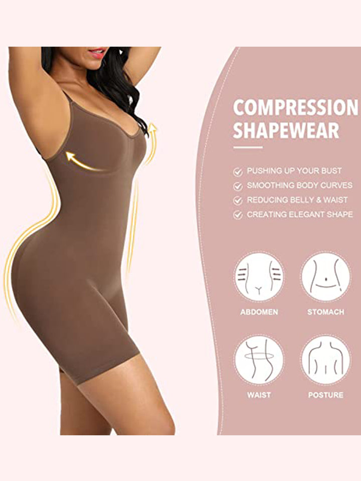 Seamless Butt Lifter Bodysuit Thigh Slimmer Shapewear