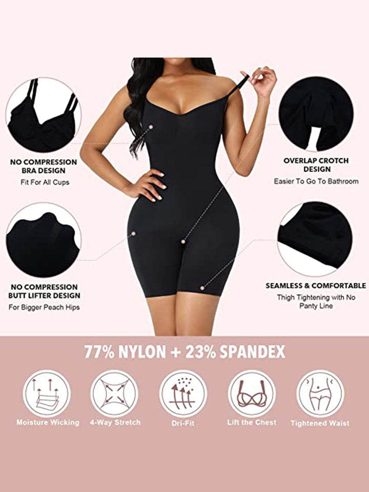 Seamless Butt Lifter Bodysuit Thigh Slimmer Shapewear
