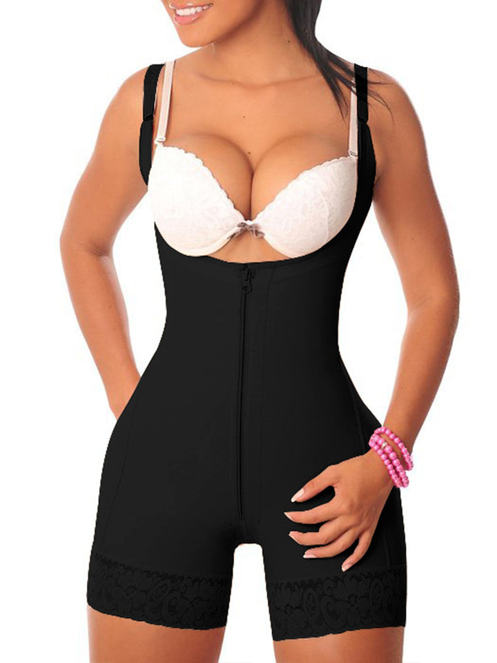 Soft Open Bust Tummy Control Slimmer Shapewear