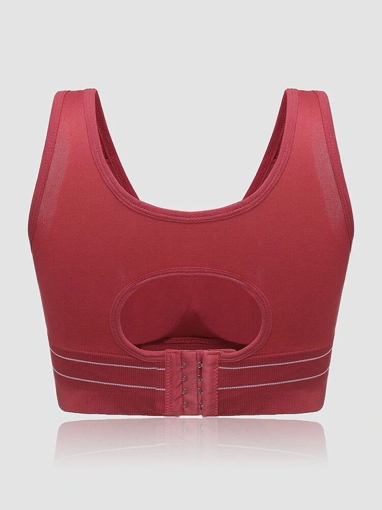 Plus Size Women's Wide Straps Stretch Yoga Sports Shakeproof Bras