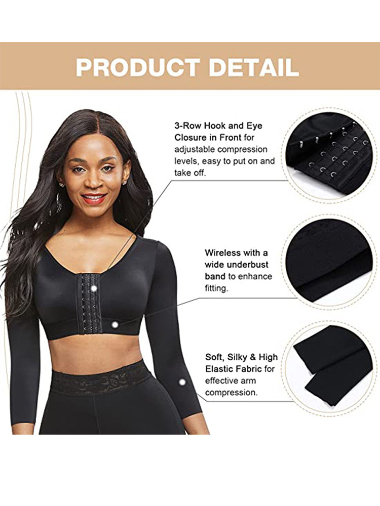 Women's Front Closure Arm Shaper Yoga Slim Fit Gym Athletic Tank Top