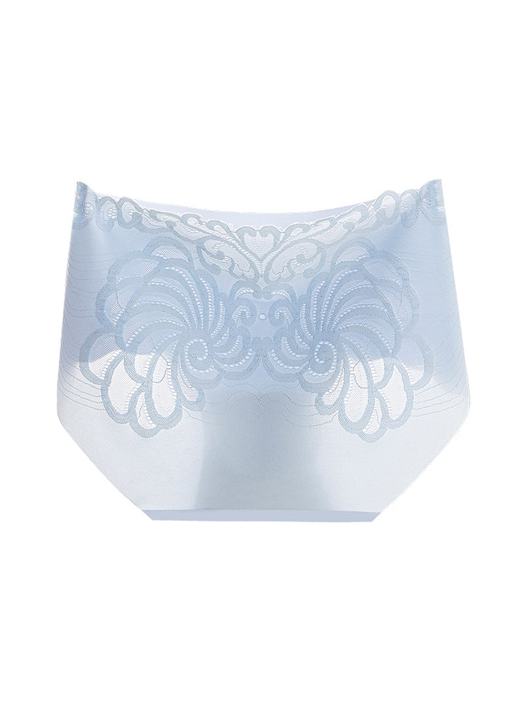 Breathable Hollow Angel Wings Lace Seamless Panties