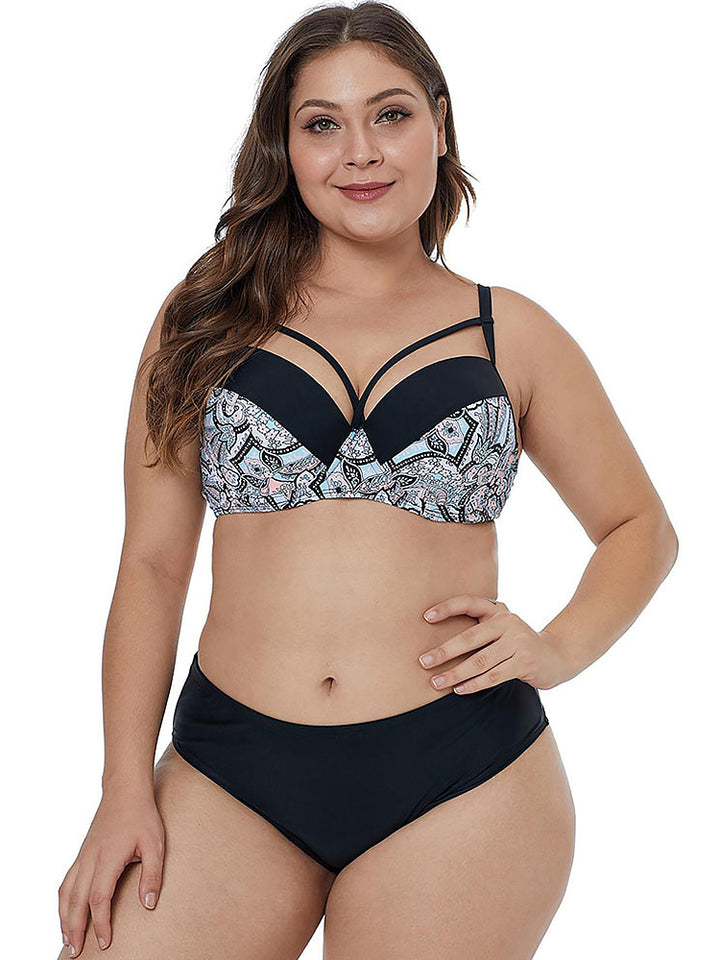 Women's Two Piece Plus Size Polka Dot Bikini