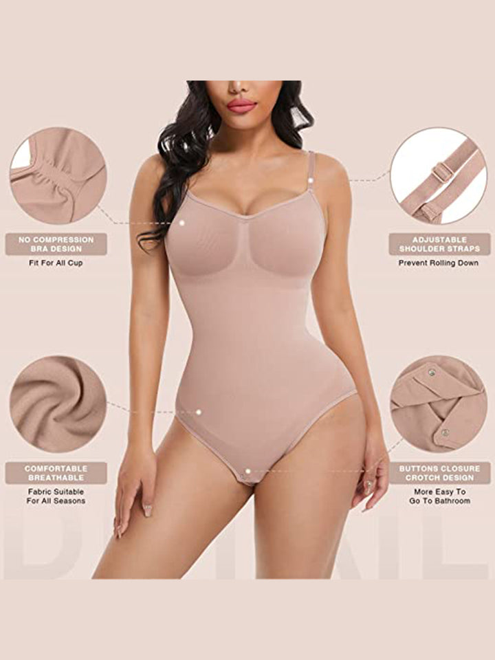 Seamless Butt Lifter Bodysuit Thigh Slimmer Shapewear