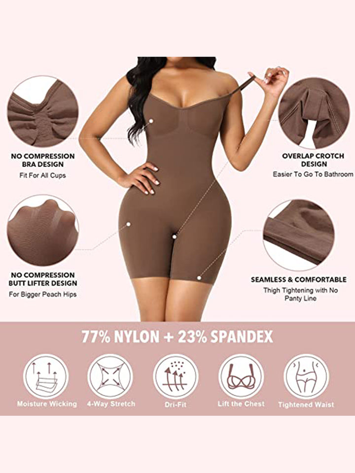 Seamless Butt Lifter Bodysuit Thigh Slimmer Shapewear