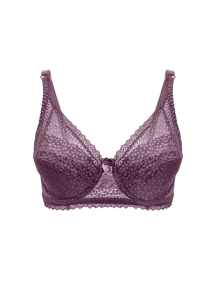 Women's Romantic Cutout U-back Underwire Bra
