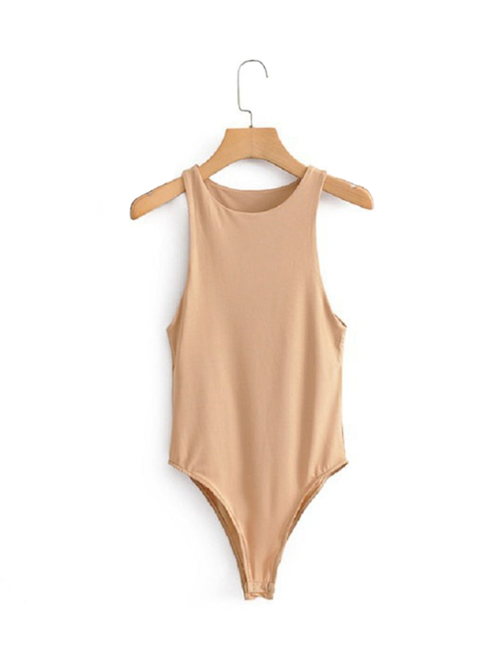 Sexy Classic Sleeveless Slim Bodysuit