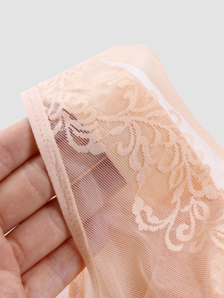 Lace Ultra Thin V-Neck Minimizer Bras