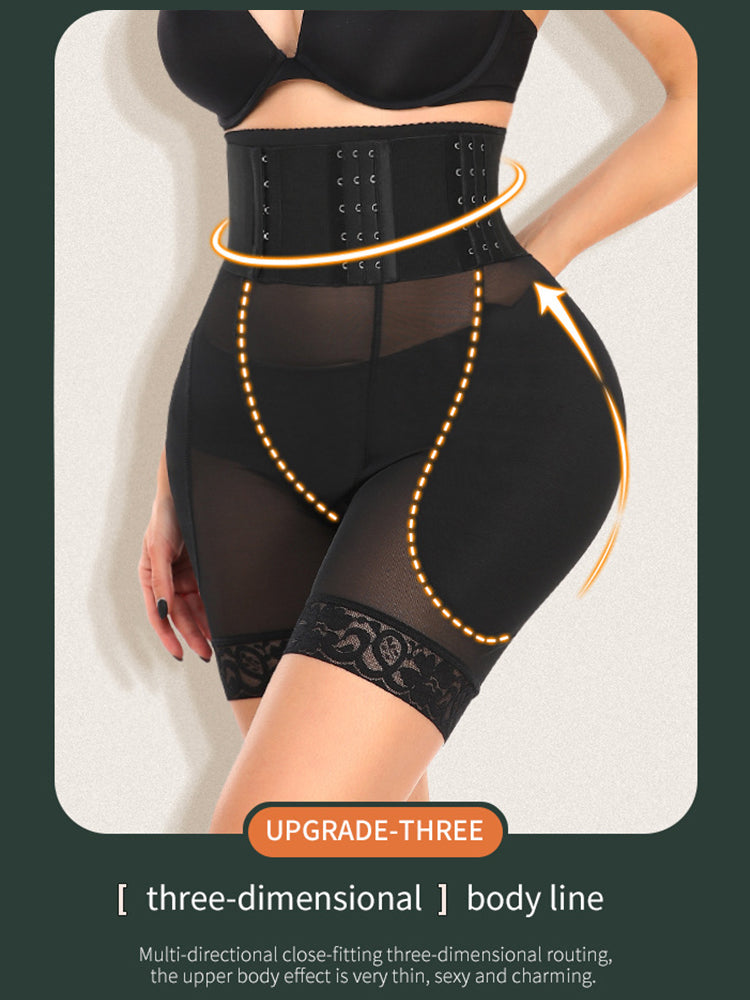 Breathable Mesh Adjustable Tight Waist Trainer Padded Butt Enhancer Shapewear