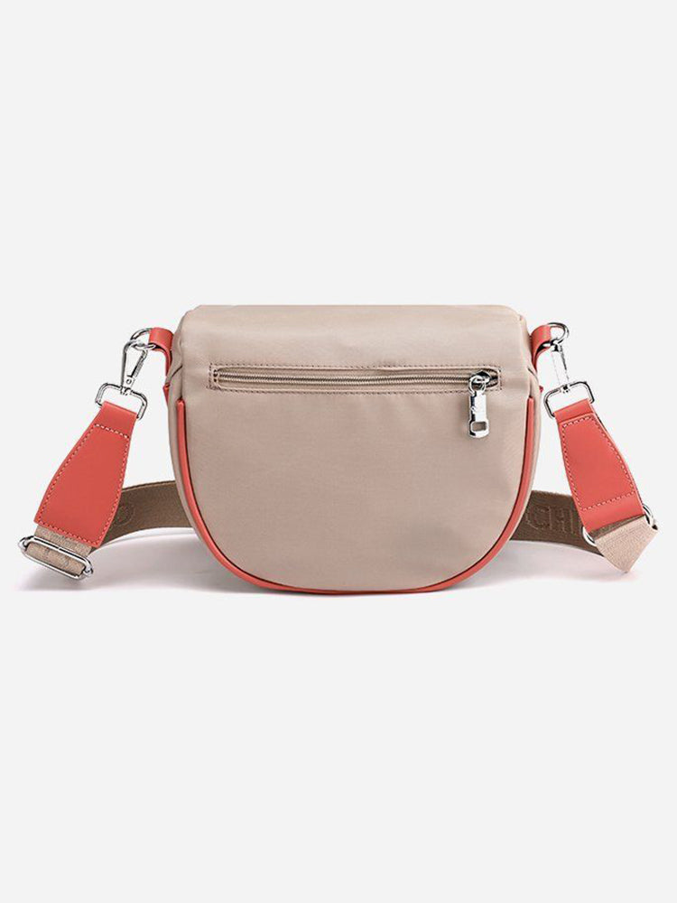 Crossbody Zippered Waterproof Saddle Bag
