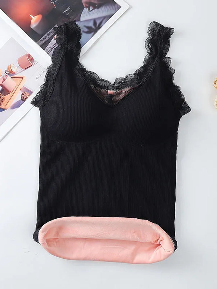 Women's Thermal Fleece Underwear Tank Tops
