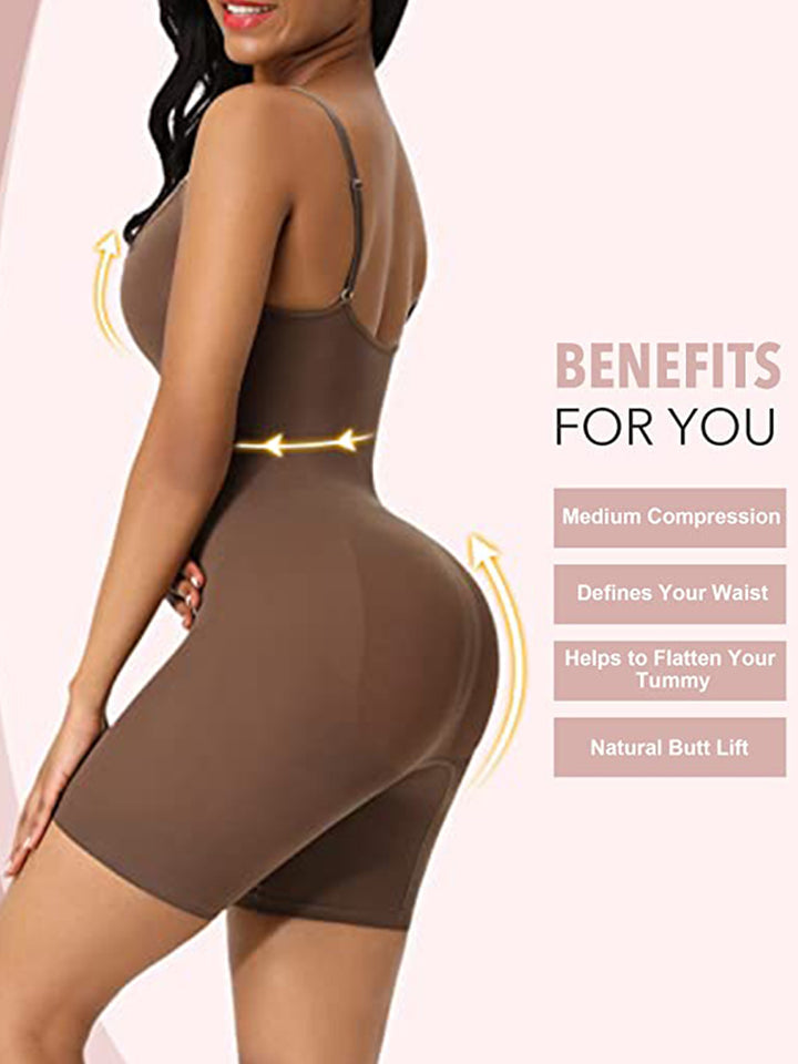 Seamless Butt Lifter Bodysuit Thigh Slimmer Shapewear