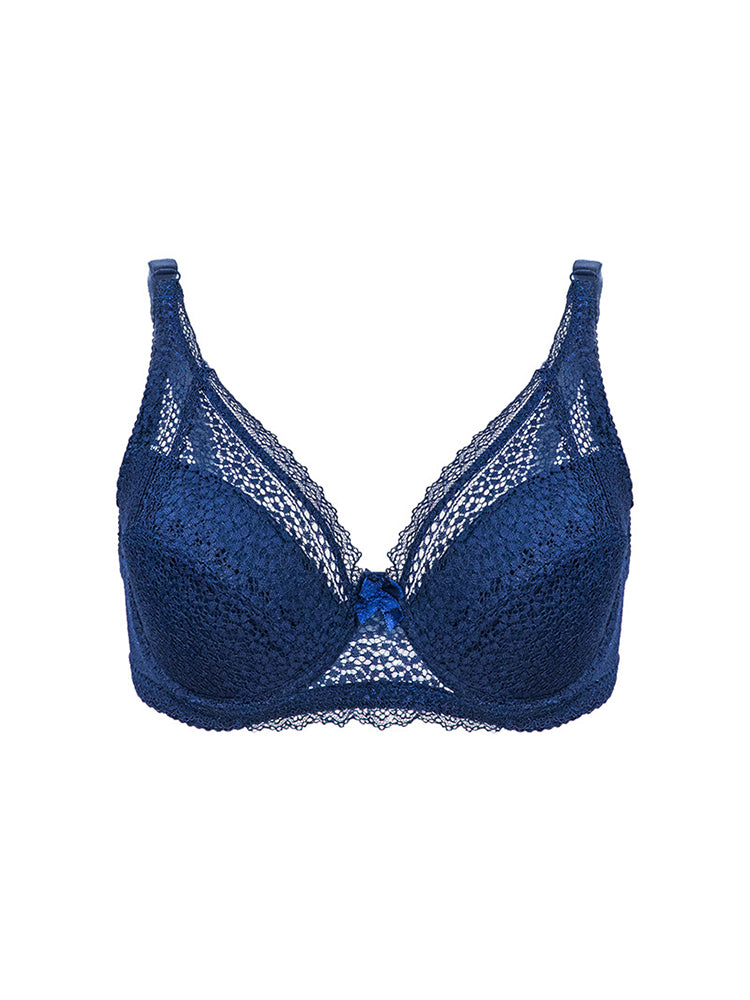 Women's Romantic Cutout U-back Underwire Bra
