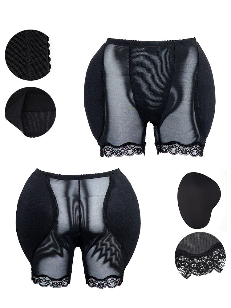 Plus Size Removable Padding Hip Butt Lifter Shaper Short Panties