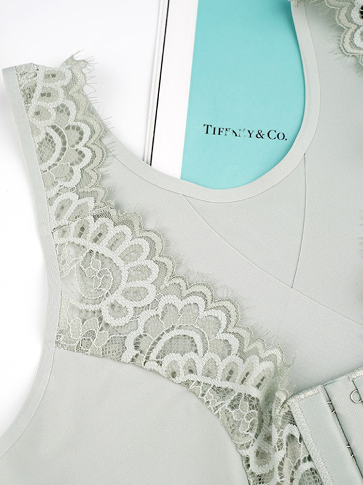French Lace Push up Front Closure Bra