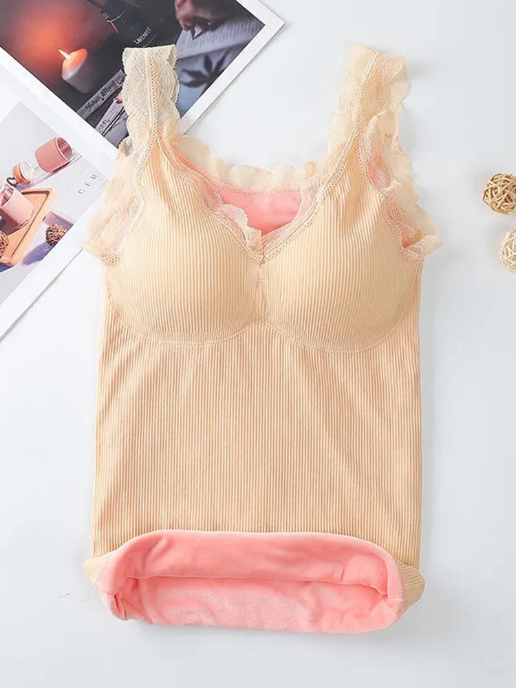 Women's Thermal Fleece Underwear Tank Tops