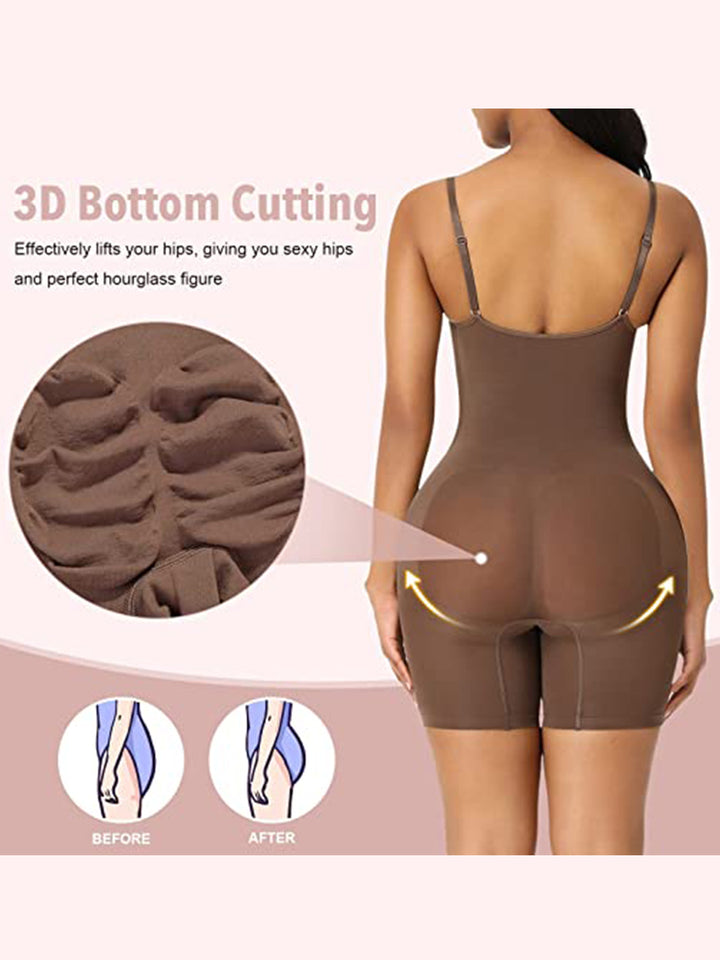 Seamless Butt Lifter Bodysuit Thigh Slimmer Shapewear
