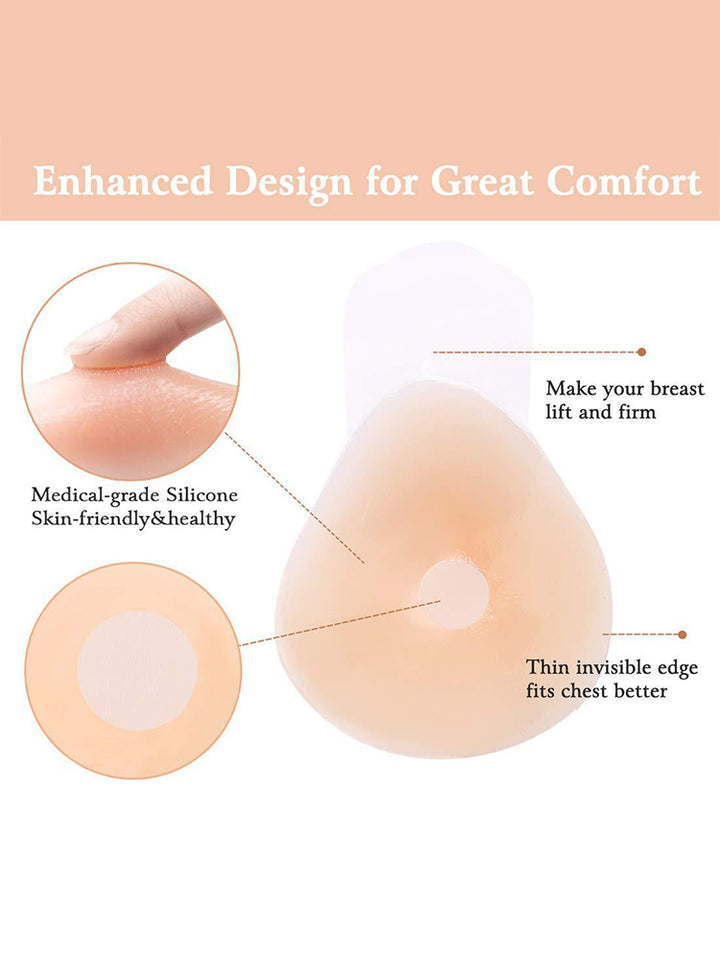 Smooth Silicone Teardrop Shape Invisible Lift Bra