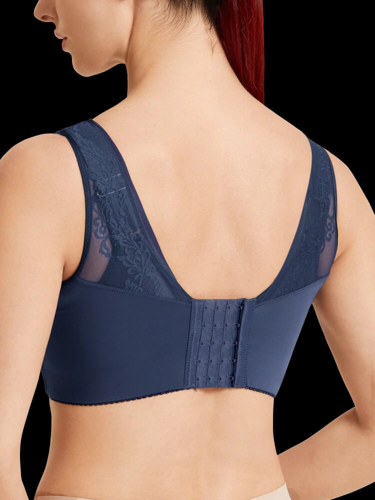 Lace Ultra Thin V-Neck Minimizer Bras