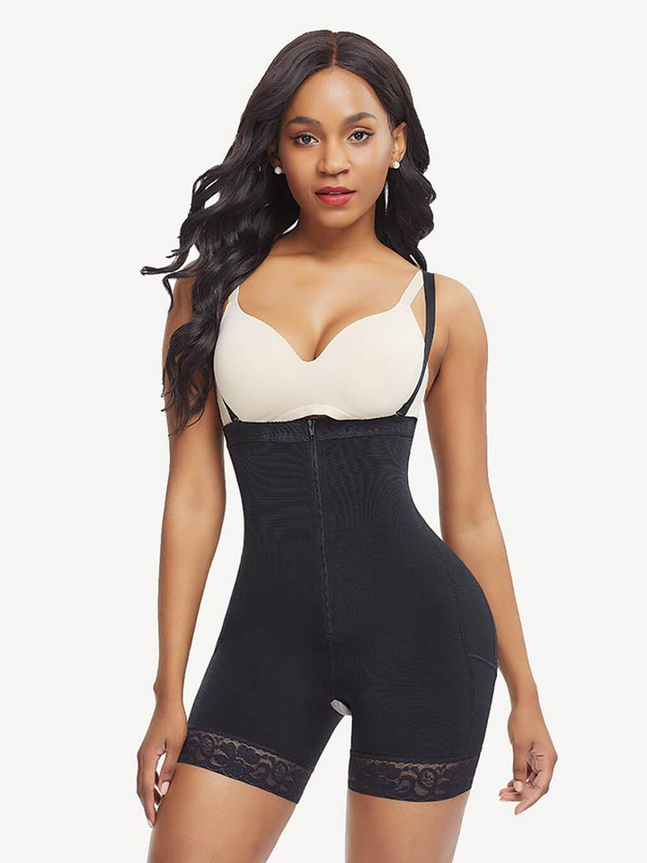 Ultra High Waist Removable Straps Tummy Control Body Shaper
