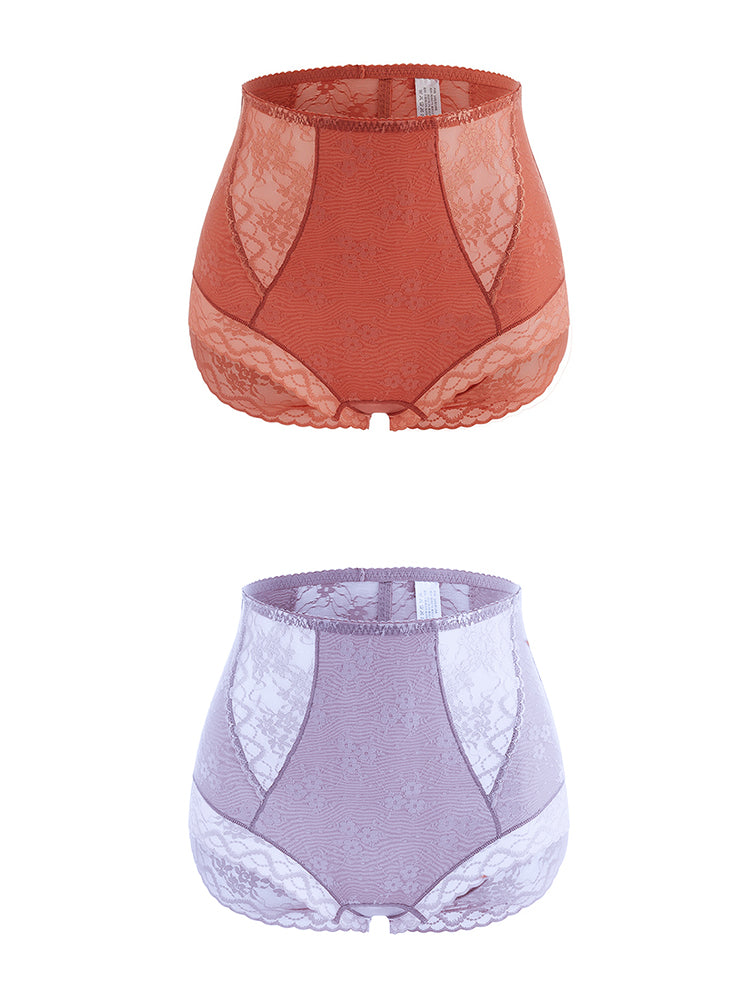 2-Pack Lace Full Coverage Shape Breathable Panty