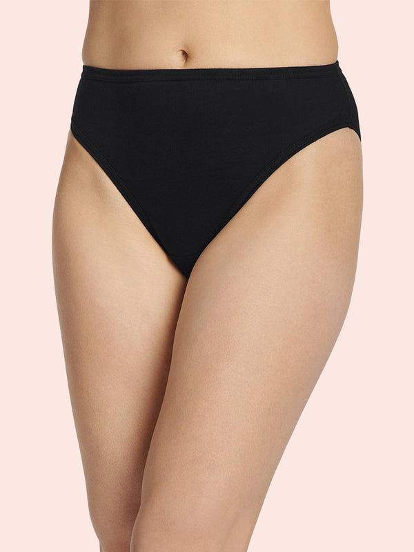 2-Pack Women's Cotton Sheer Elastic Soft Full Coverage Panties